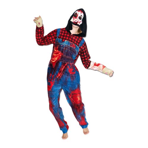 Zombie Hooded Onesie with Thumb Holes
